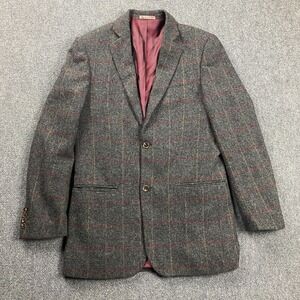 Samuel Windsor Blazer Men's Size 38 Large‎ Gray 100% Wool Tweed